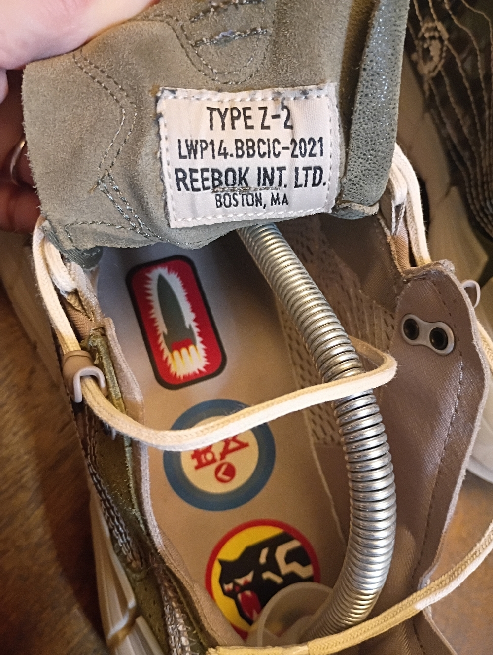 Reebok x Billionaire Boys Club Type Z-2 Camo Sneakers Mens 9.5 Gray/Beige Athlet - Picture 10 of 12